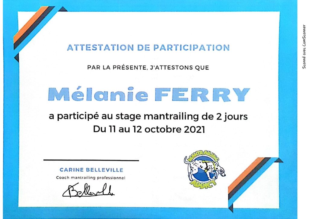 attestation melanie